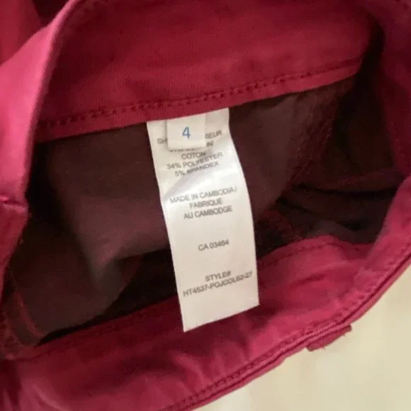 Ricki's Raspberry Red Color Skinny pants size 4 - Picture 6 of 6